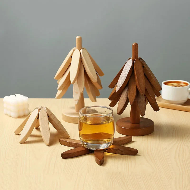 Skanto | Noble Wood-Look Coasters