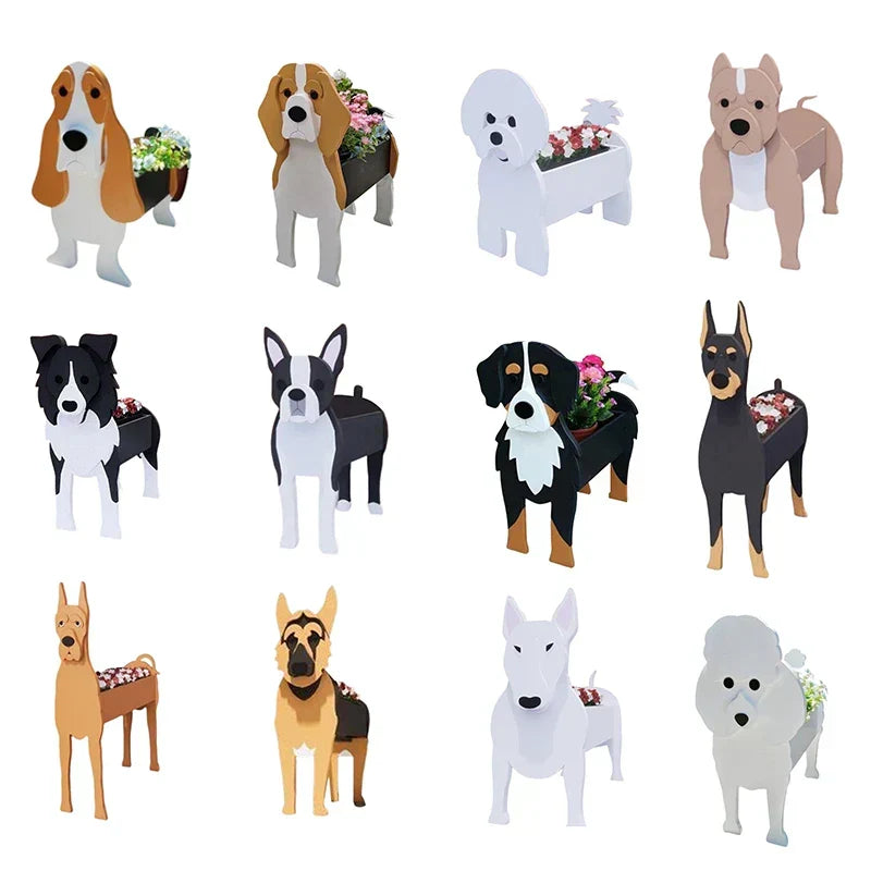 BowLift | Flower Pot - Pawsome - Dog Plant Container - Various Breeds
