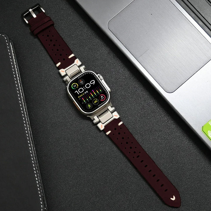 Skanto | Genuine Leather Apple Watch Band – Stylish and Durable Strap for Your Apple Watch