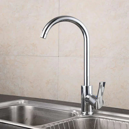 Chrome Kitchen Faucet with Single Lever Mixer – High-Quality Sink Faucet, Easy to Clean, Durable, and Simple Installation for Modern Kitchens | Skanto