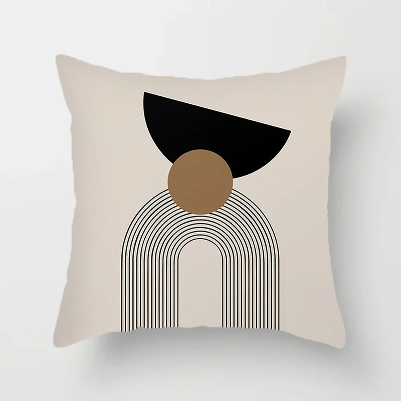Modern Art Abstract Pattern Decorative Pillow Covers Creative Line Sofa Chair Cushion Cover Home Office Decor | Skanto