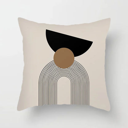 Modern Art Abstract Pattern Decorative Pillow Covers Creative Line Sofa Chair Cushion Cover Home Office Decor | Skanto