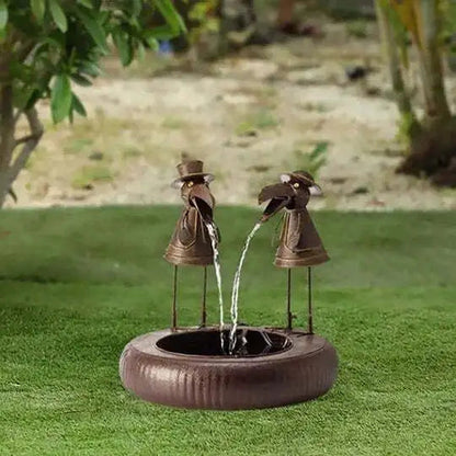 Tier figures | Enchanting waterfall fountain for outdoors Bowlift