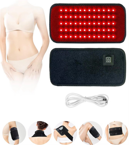 Skanto | Red & Infrared LED Slimming Belt with Heat Therapy - 60 Light Beads, 850nm & 660nm Wavelengths