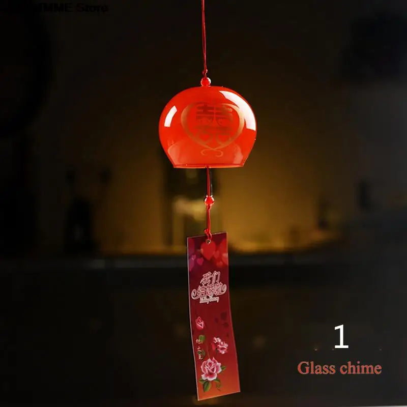 BowLift | Yumeko Glass Wind Chime | Japanese Style | Handcrafted | Clear Sound | Decorative Pendant