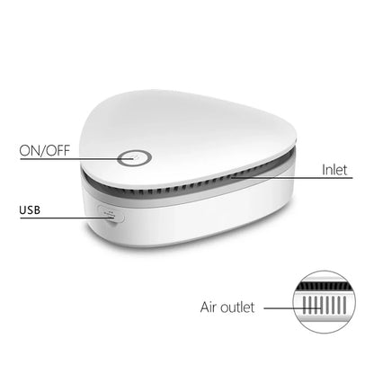 BowLift | Mini Ozone Generator PureZone | Air Purifier & Sterilizer | Portable & USB Rechargeable | For Refrigerator, Car & Closet