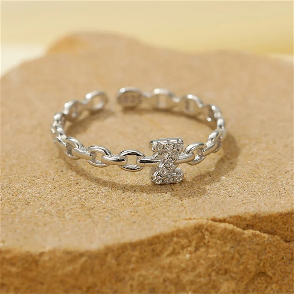 BowLift | Dainty Diamond Letter Initial Ring