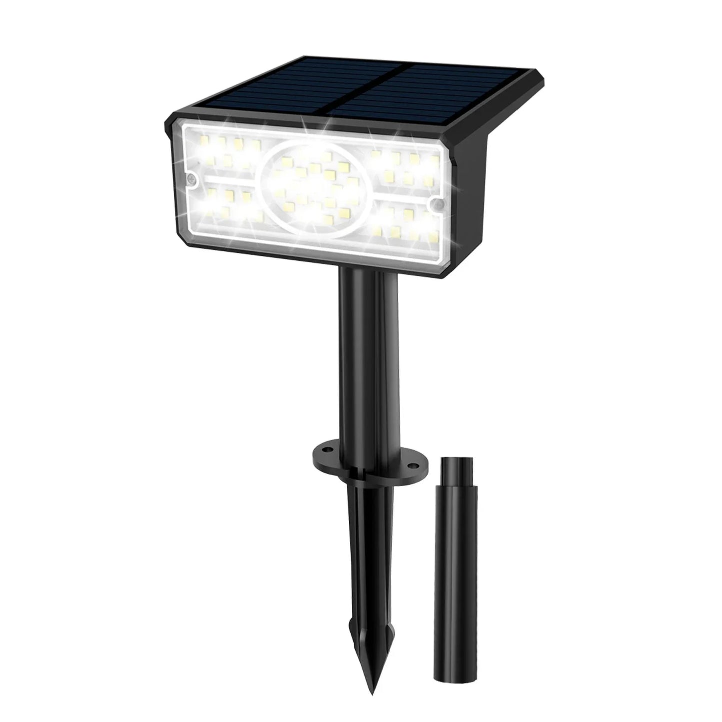 BowLift | Solara LED Solar Spotlight | 4 Light Colors | 49 LEDs | IP65 Waterproof | Energy Saving with Solar Panel