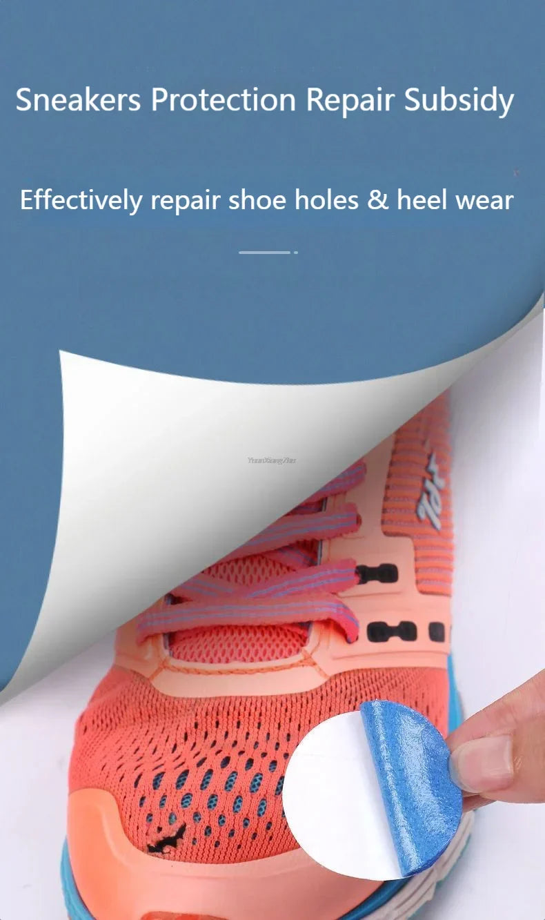 Self-adhesive shoe repair patch