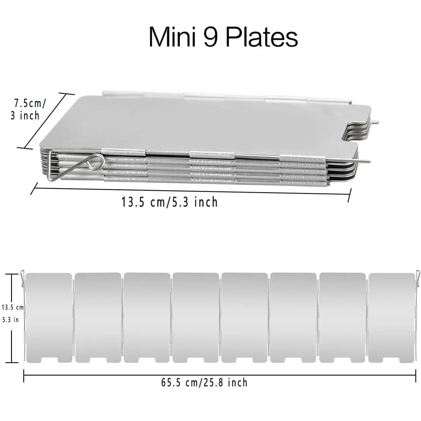 Brehn | WindShieldX Camping Windscreen | Foldable & Ultralight | Stainless Steel | For gas stoves & outdoor stoves