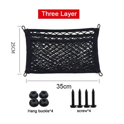 BowLift | Stretchable Mesh Cargo Net Car Storage Organizer Pocket
