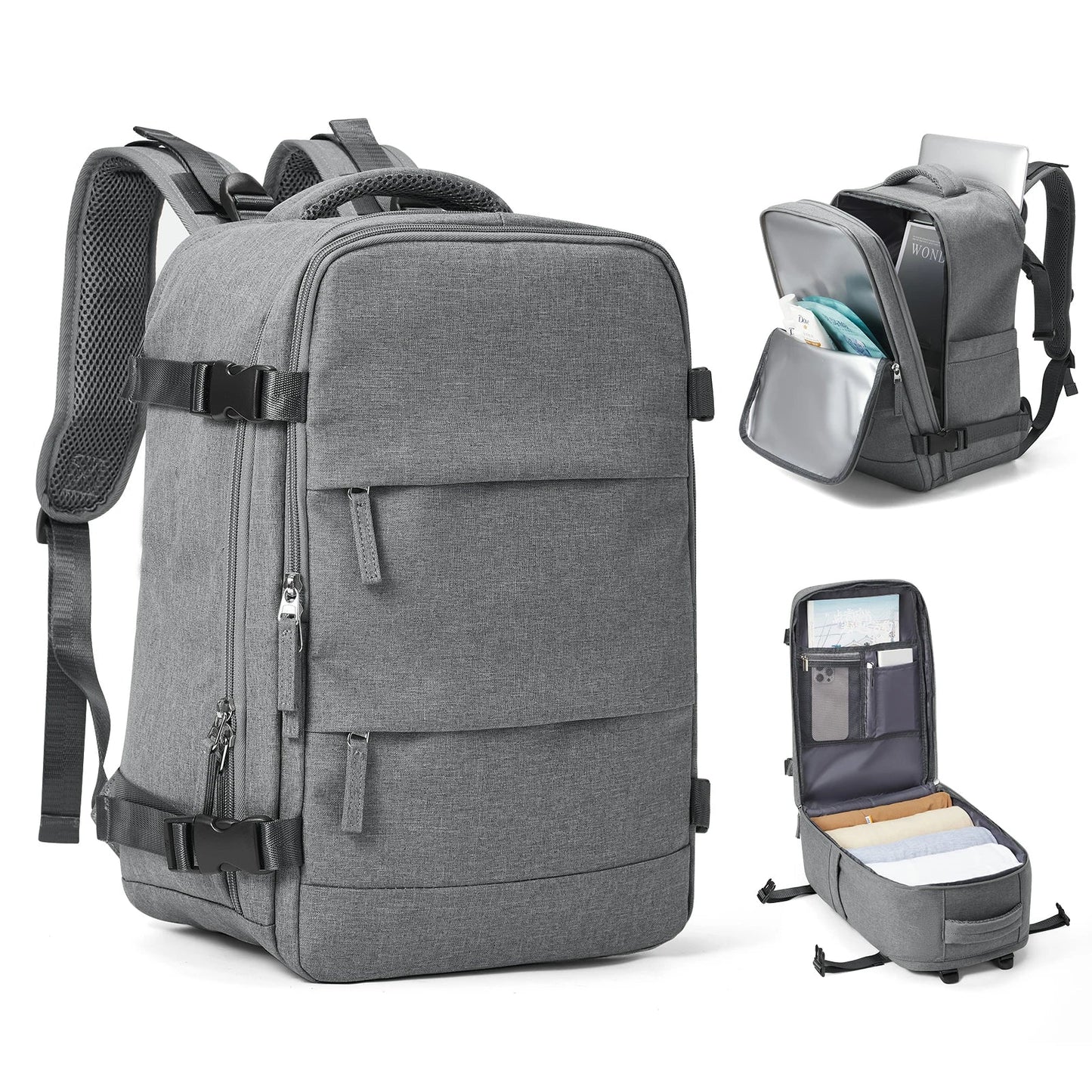 BowLift | Trekvora Travel Backpack | Waterproof & Versatile | Laptop Compartment 15.6" | Wet-Dry Separation
