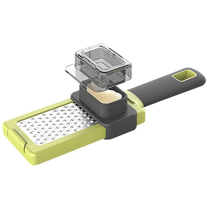 BowLift | ZESTIRO Garlic-Ginger Grater | Manual Stainless Steel Press | Ergonomic Chopper for Onion, Garlic & Ginger | Non-Slip & Efficient