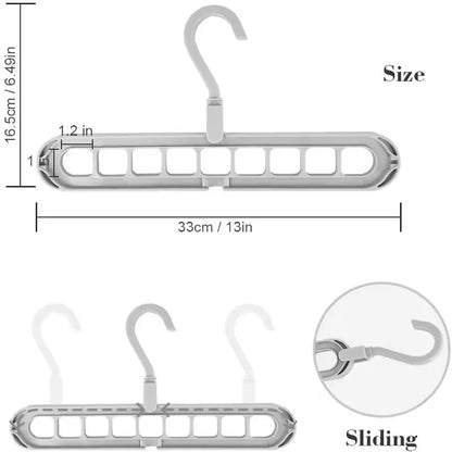 BowLift | 3Pcs 9-hole Clothes Hanger