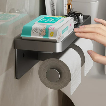 LuxeHold – Stylish Multifunctional Toilet Paper Holder Bowlift