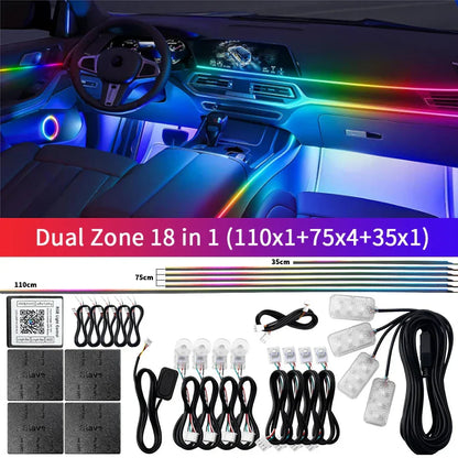 Skanto | Bluetooth RGB Symphony Car Ambient Light Kit