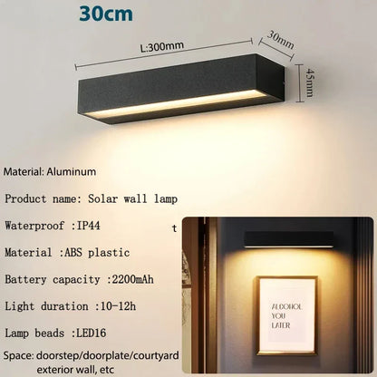 BowLift | LUMAVIA SolarGlow Solar Garden Lamp LED | Waterproof & Super Bright | House Number Lighting | For Balcony, Wall & Entrance