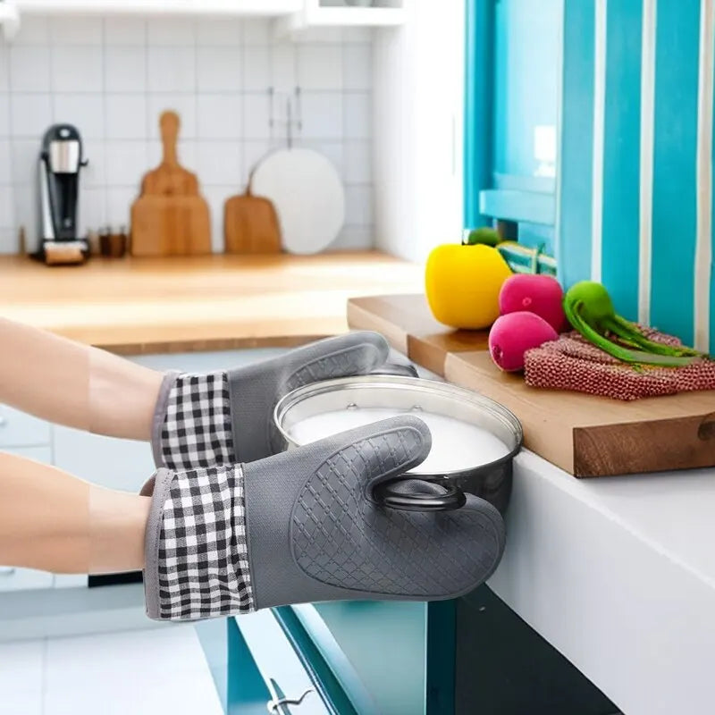 BowLift | ThermoGrip Silicone Kitchen Glove | Heat Resistant up to 250 °C | Non-Slip & Extended | Anti-Scald Protection for Oven & Grill