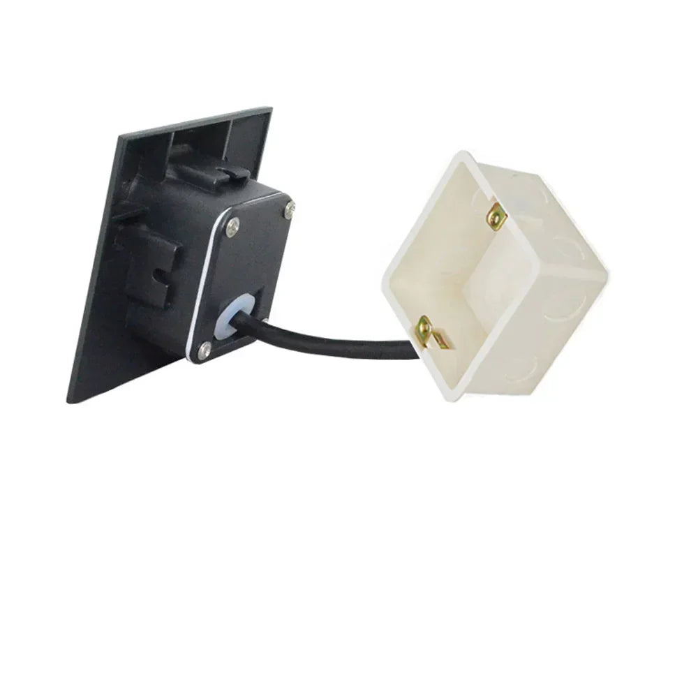 Modern waterproof IP65 LED recessed wall lamp for outdoor lighting - 3W embedded step & stair, balcony, and portal lamp