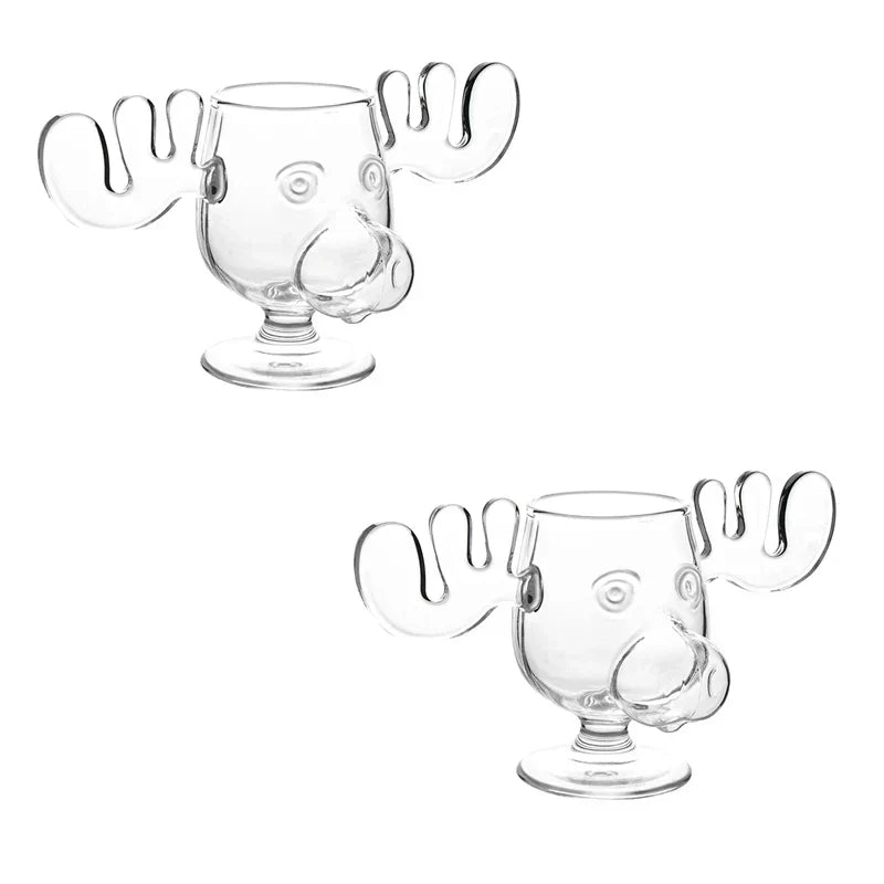 Skanto | Nordic Antler Novelty Drinking Glass