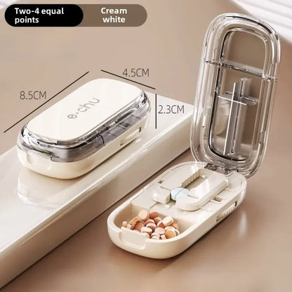 Karnz | Pocket-sized Dustproof Pill Cutter Organizer
