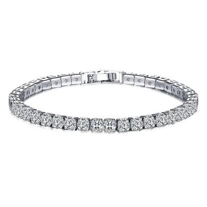 Brehn | Tennis Bracelet – Shine with Attitude: Sterling Silver Elegance and Hip-Hop Flair!