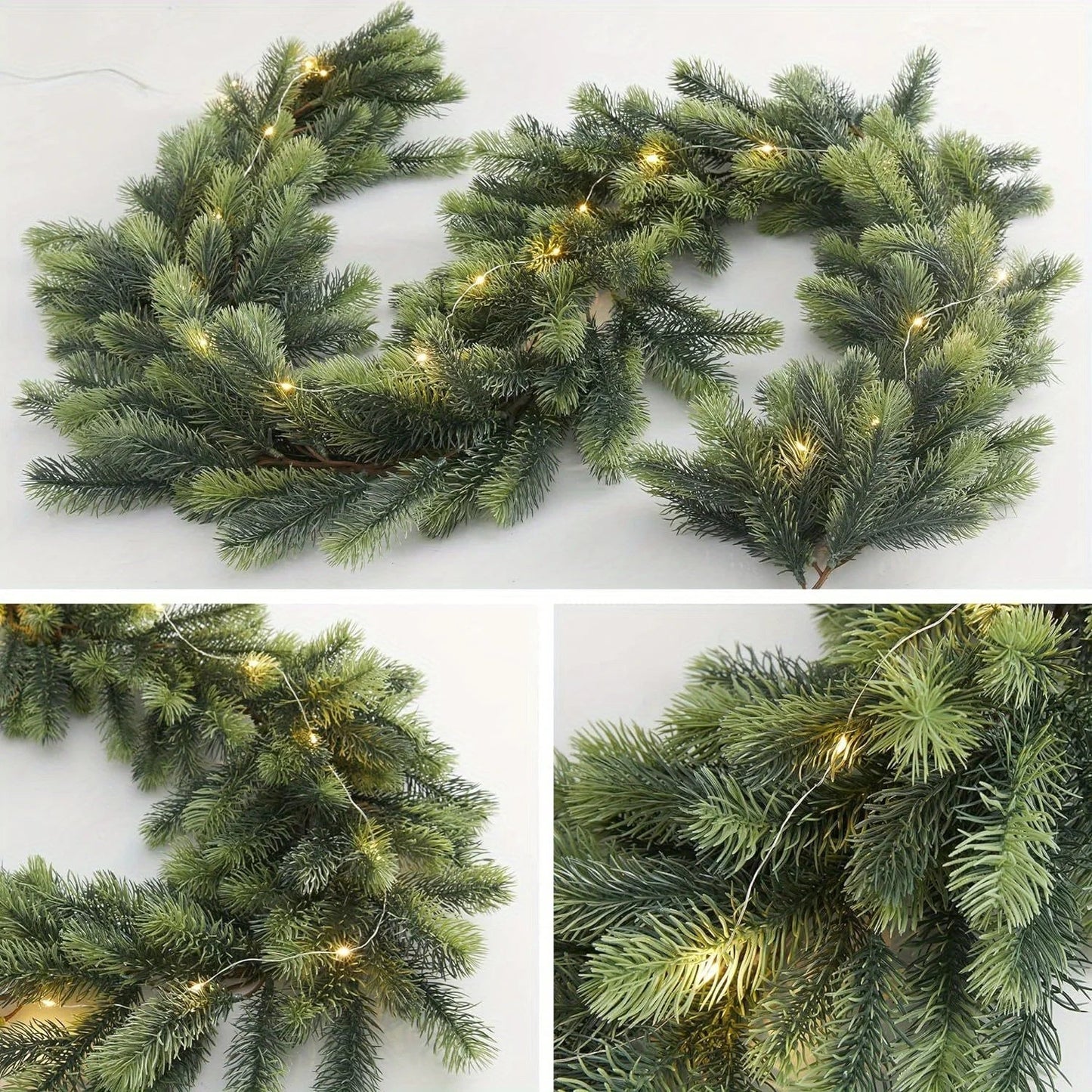 Skanto | LightLux | Artificial Pine Garland with LED Lighting
