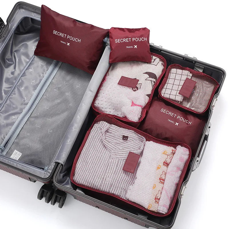 Karnz | TRAVORO Packing Cube Set | 6-piece | Waterproof & Extra Volume | Suitcase Organizer for Men