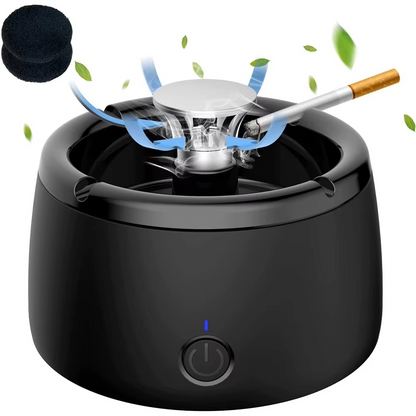 BowLift | Rechargeable Smokeless Ashtray for Home, Office, Car or Outdoor Use – Black
