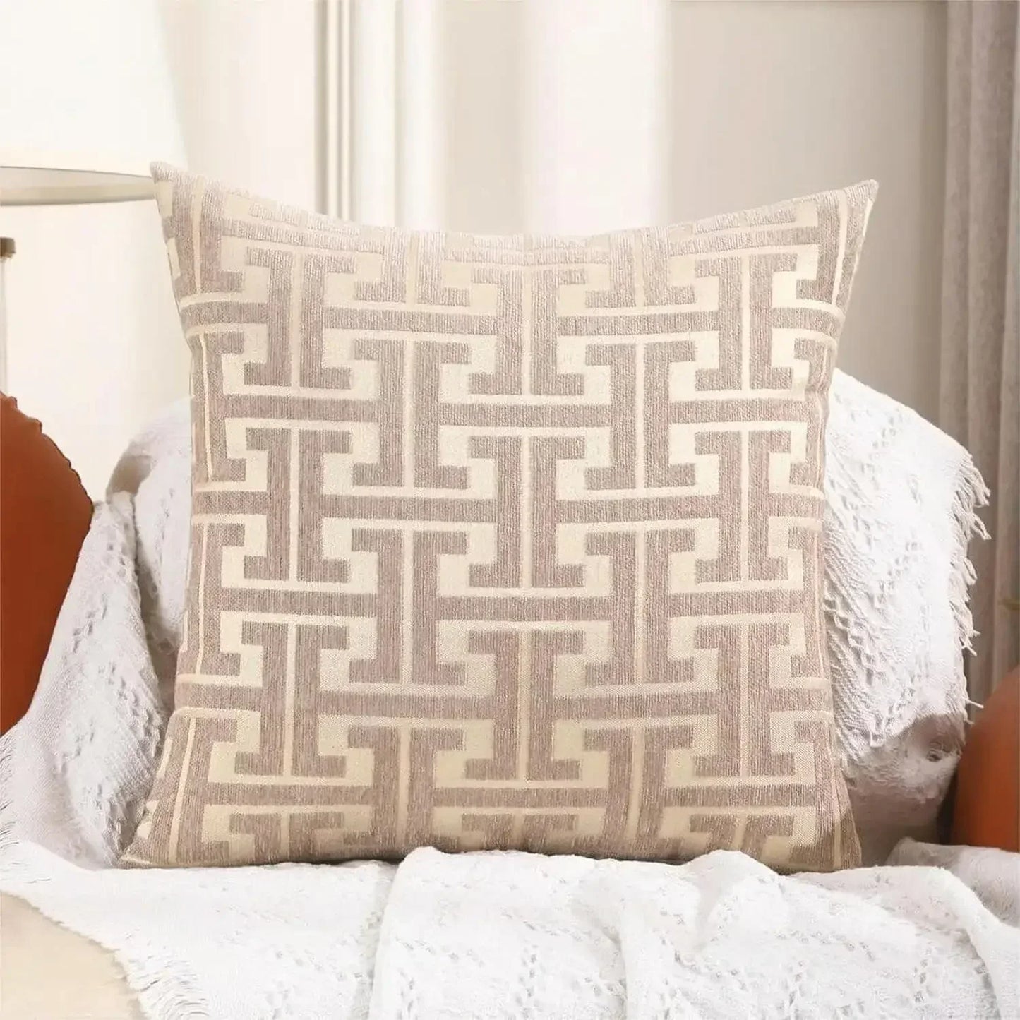 Skanto | Embroidered Pillow Cover for Sofa and Living Room