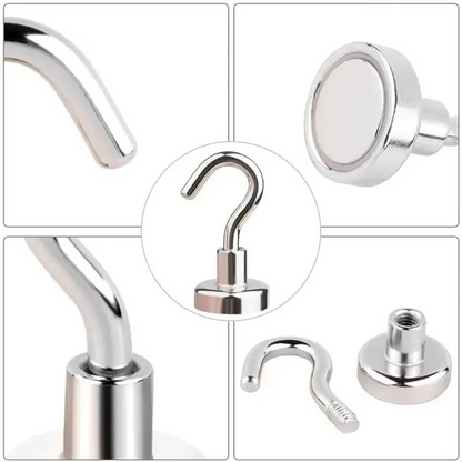BowLift | 10-Piece Multipurpose Strong Magnetic Hooks Set