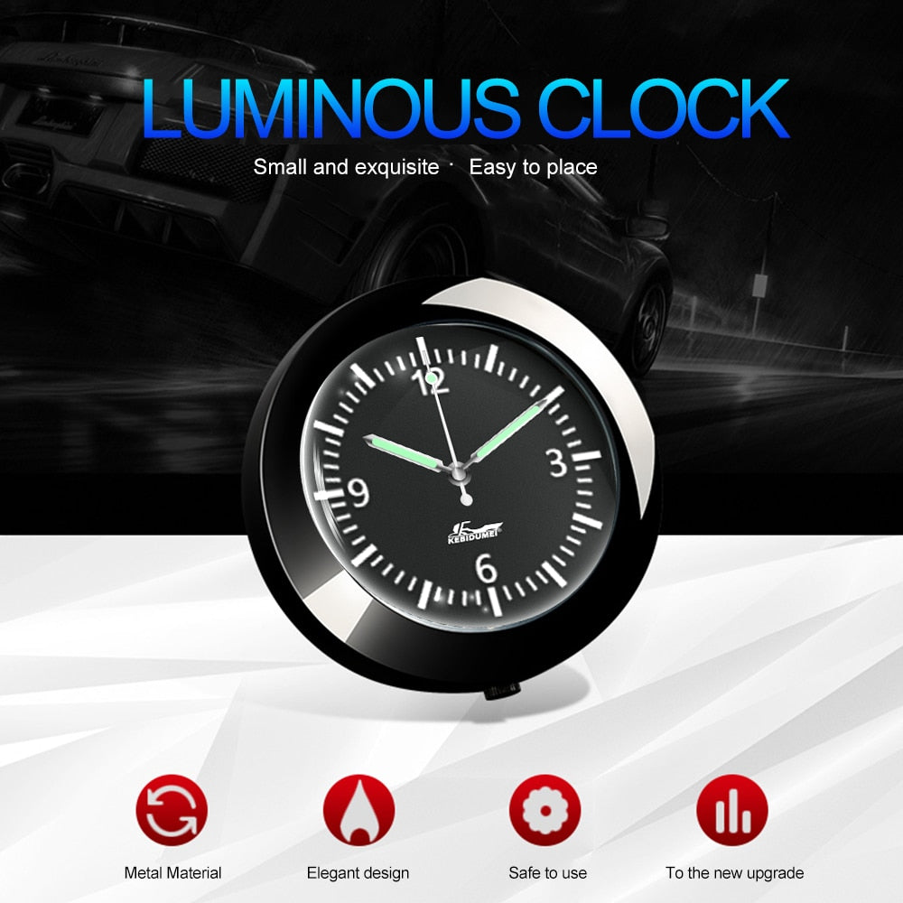 BowLift | Stick-On Car Dashboard Luminous Clock