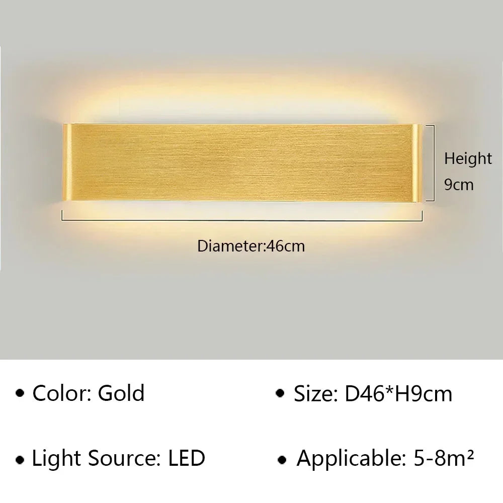 BowLift | LumiEra Modern LED Wall Lamp | Stylish Design | Warm White Light for Bedroom, Hallway & Bathroom