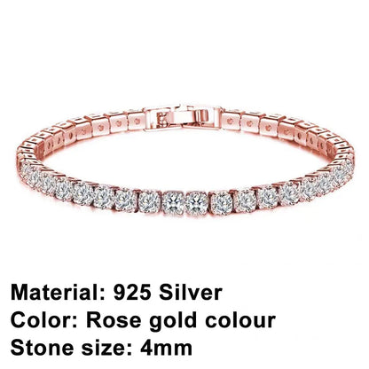 Brehn | Tennis Bracelet – Shine with Attitude: Sterling Silver Elegance and Hip-Hop Flair!