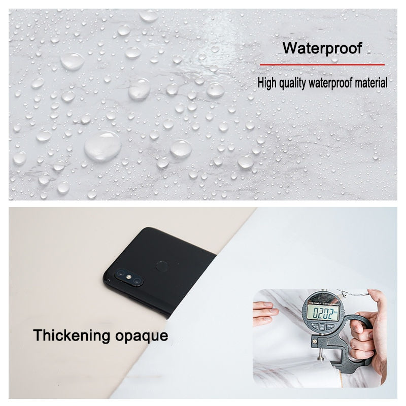 Marble Effect Self-Adhesive Waterproof Wallpaper | Skanto