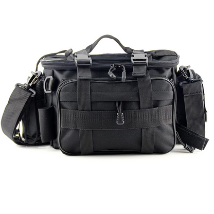 BowLift | Multi-Pocket Fishing Tackle Bag and Gear Organizer Waist Pack Messenger Handbag