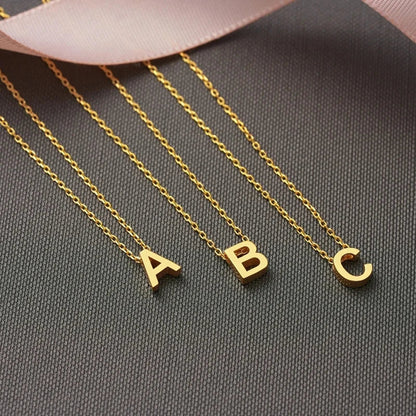 Kalsten | Dainty Minimal Letter Initial Necklace