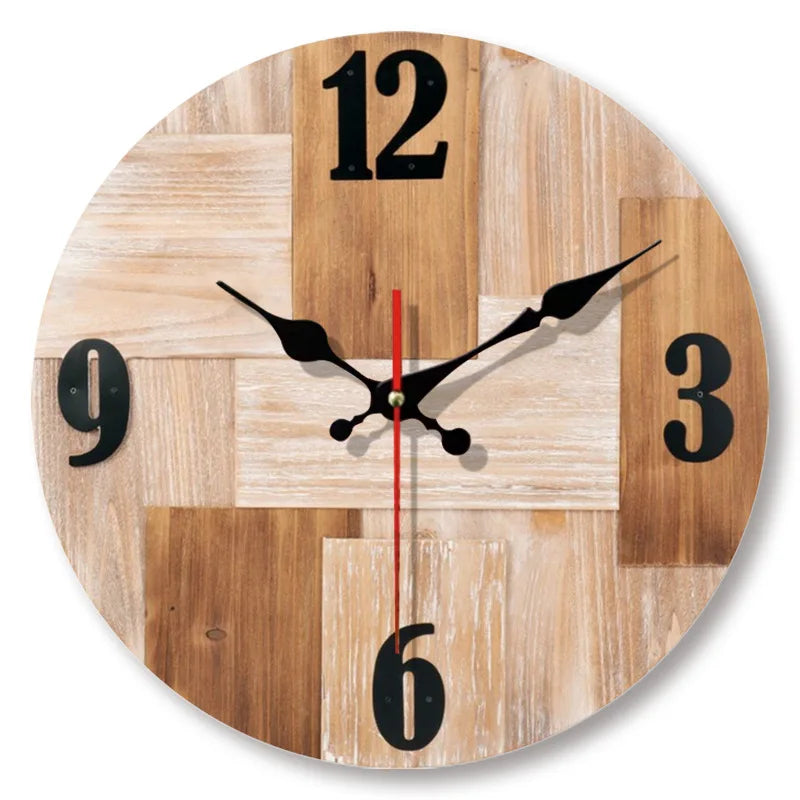 Skanto | Wooden Wall Clock – Modern Decorative Clock for Living Room or Office