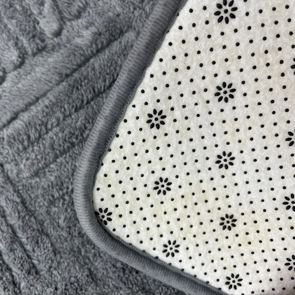 BowLift | Thick Striped Non-Slip Bath Mat with Soft and Absorbent Capability
