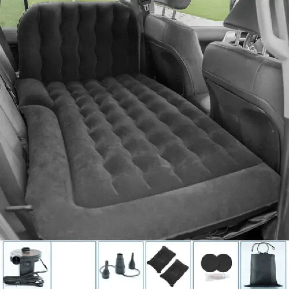 Skanto Skanto | Portable SUV Travel Air Mattress Pad - Inflatable Car Bed with 2 Pillows, Camping Mattress for Outdoor Adventures