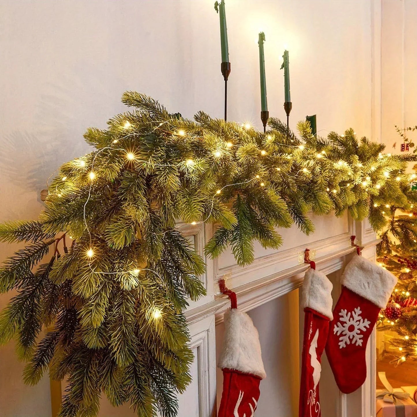 Skanto | LightLux | Artificial Pine Garland with LED Lighting