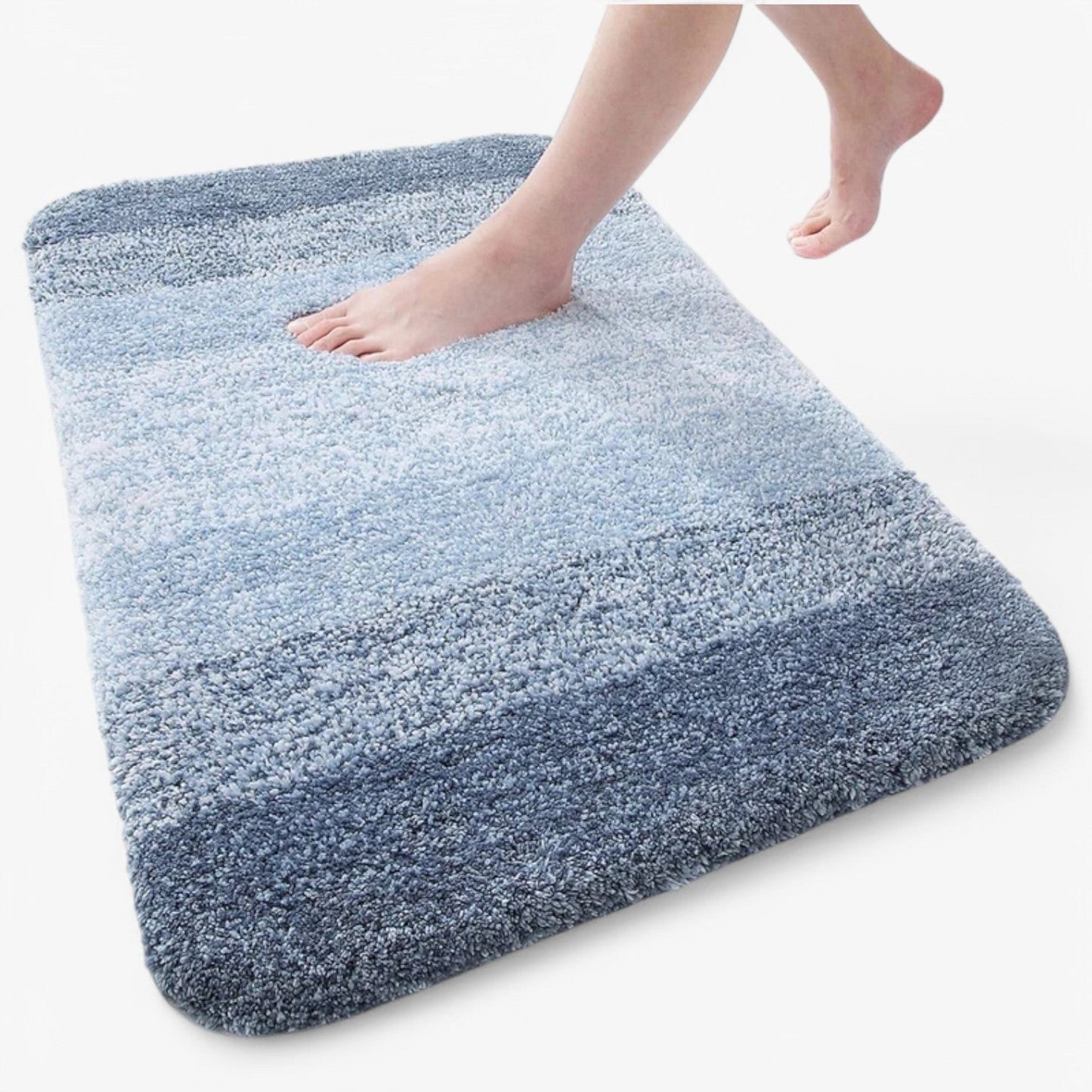 BowLift | Super Absorbent Anti-Slip Bath Mat – Quick Drying Bathroom Rug for Dry Feet