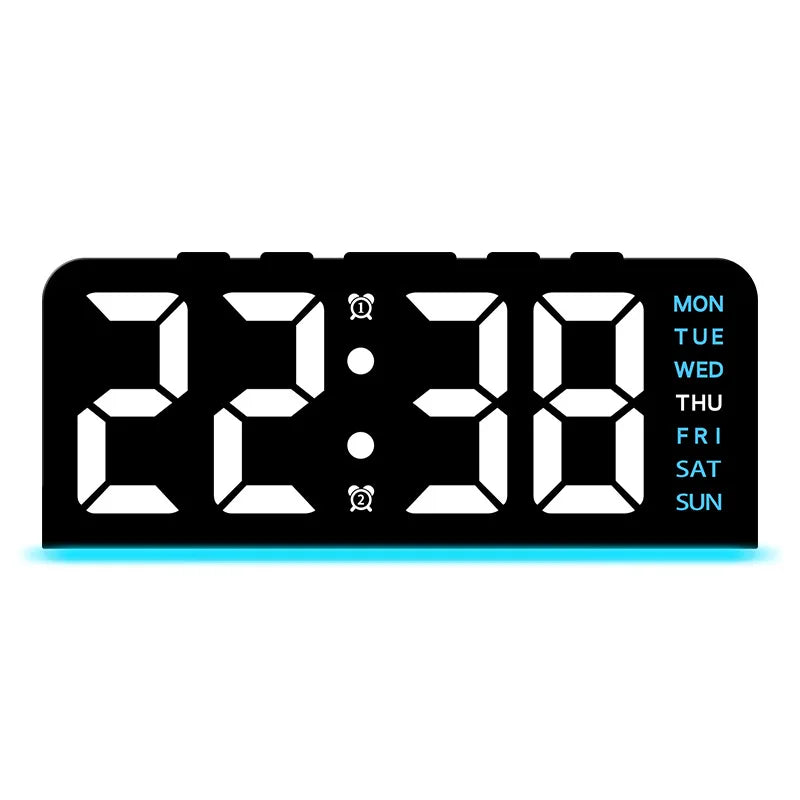 Modern LED All Week Display Night Lamp Alarm Clock | Bowlift