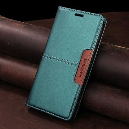 Sandsberg | RFID Leather iPhone 16/15 Magnetic Flip Wallet Case
