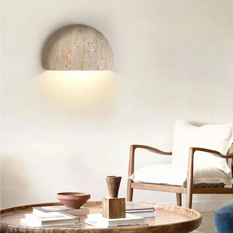 BowLift | Stone Wall Lamp – Retro Wabi-Sabi LED Light