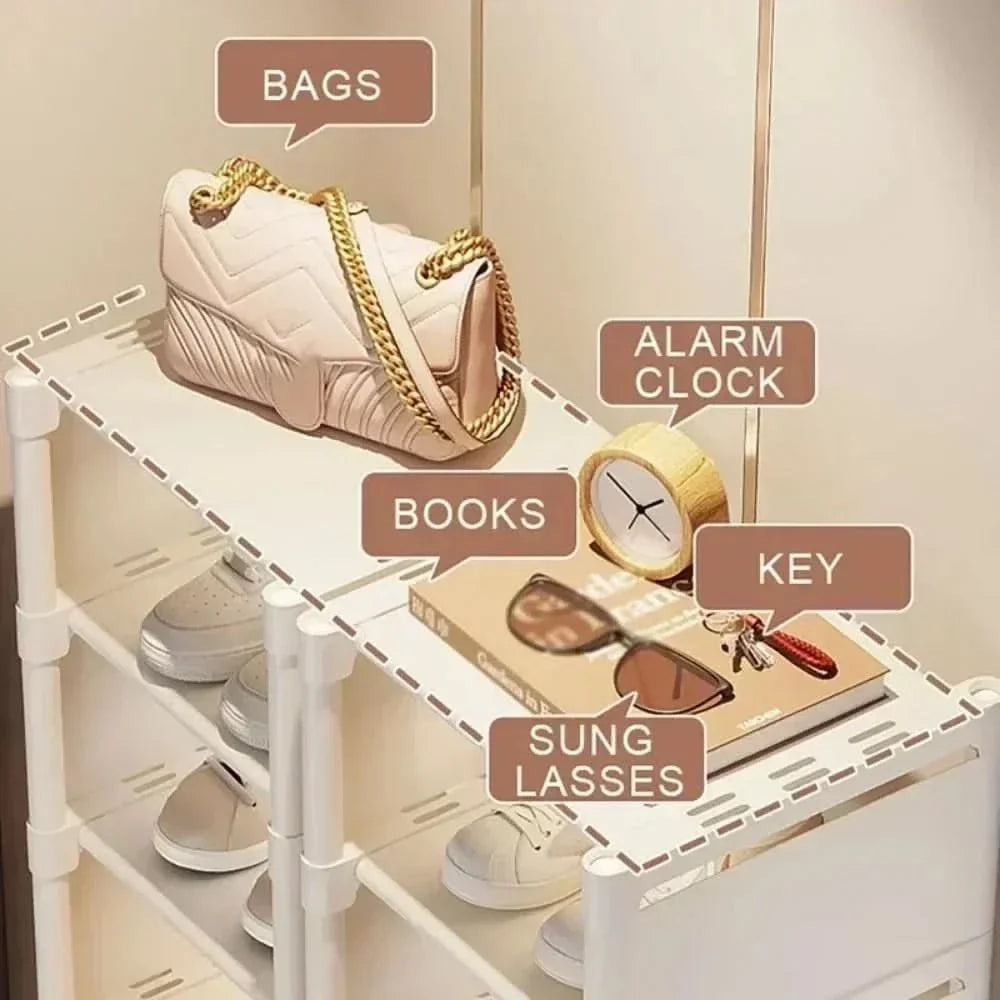 Skanto | SHOECORNER RACK – Stable Shoe Stand for Corners – Space-Saving Organization with Style