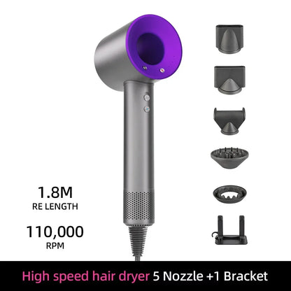 BowLift | Ion Hair Dryer | 200 Million Negative Ions | Intelligent Temperature Control | 110,000 RPM