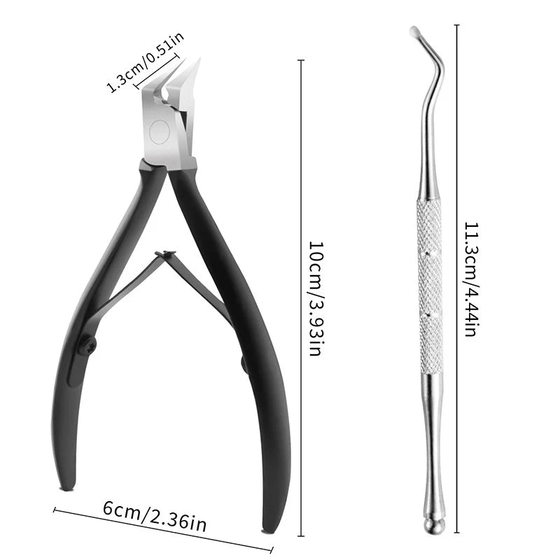 BowLift | MediVera | Nail clippers for ingrown & thick toenails | Professional stainless steel nail clipper | Precision forceps for foot care & podiatry