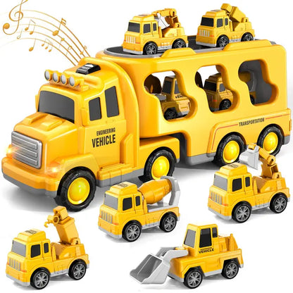 Skanto | Double-Decker Toy Truck with Mini Cars and Music