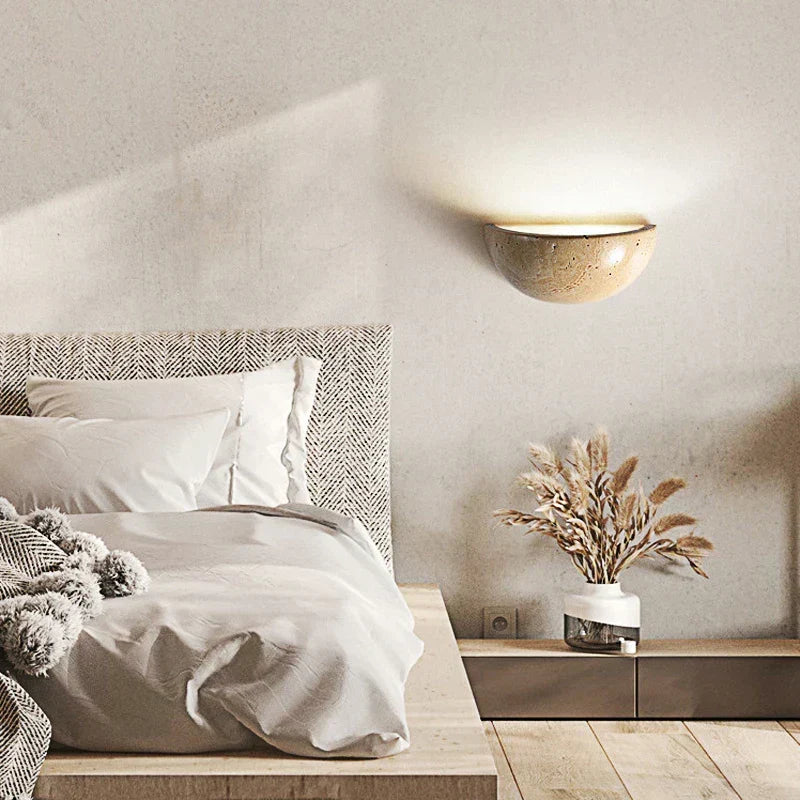 Skanto | SabiGlow - Organic Stone Wall Light